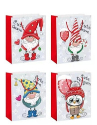 W&K Torebka Upominkowa Mix Świątecznych Wzorów