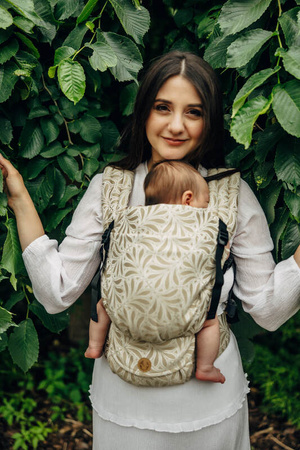 LennyLamb Nosidełko LennyLight z Tkaniny Żakardowej 50% Bawełna 50% Wiskoza Bambusowa Infinity-Golden Hour