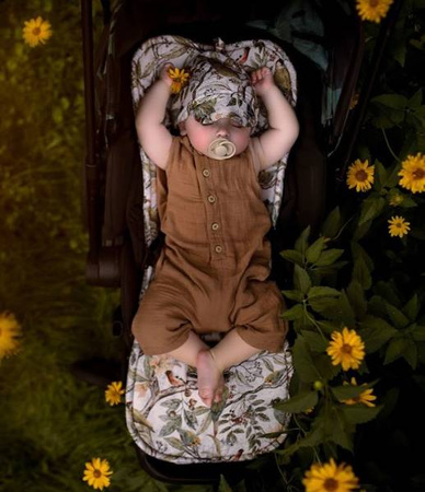 Makaszka Wkładka Do Wózka Memory 100% Bamboo Ornithology