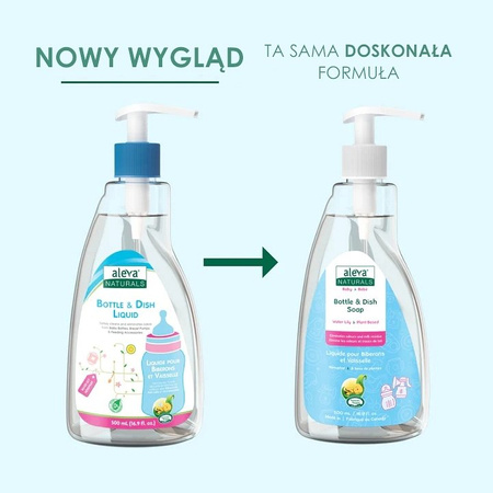 Aleva Naturals Płyn Do Mycia Butelek i Naczyń Lilia