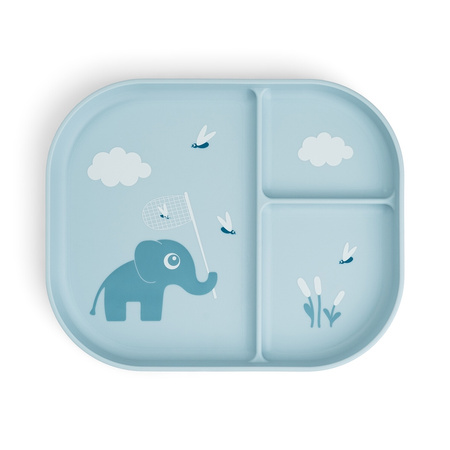 Done by Deer Foodie Talerzyk Dzielony Elphee Blue