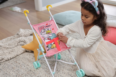 Micki  Hello Kitty Wózek dla Lalek Składana Spacerówka