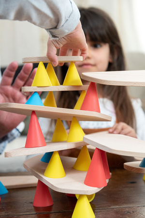 OPPI Kreatywny zestaw konstrukcyjny mały Piks Small 24  el. + Zestaw 24 kart kreatywnych 3+