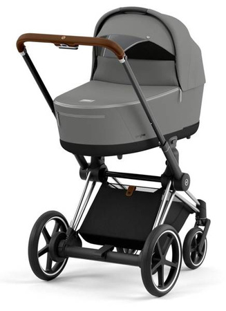 Cybex e-Priam 4.0 Rama ze Stelażem Siedziska + Gondola Wózek Głęboki Soho Grey