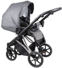 Coletto Craft Wózek Głęboko-Spacerowy 2w1 C-02 Czarno-Srebrna Rama 