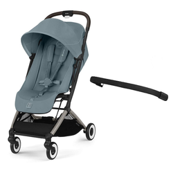 Cybex Orfeo Wózek Spacerowy Rama Taupe Stormy Blue 2025 + Cybex Pałąk