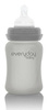 Everyday Baby, Szklana butelka ze smoczkiem S, 150 ml Szary