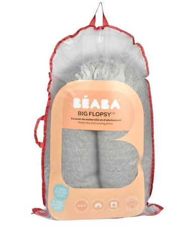 Beaba Ergonomiczna Poduszka Rogal Dla Kobiet W Ciązy i Karmiących Big Flopsy Fleur de Coton Heather Grey