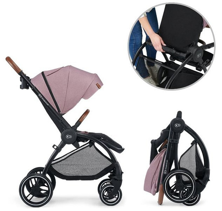 Kinderkraft Evolution Wózek Spacerowy + Cocoon mauvelous pink