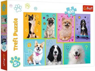 Trefl W Świecie Piesków Puzzle 100 Elementów