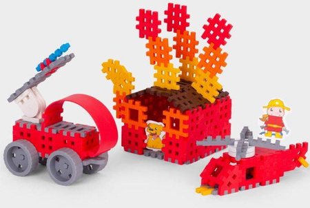 Marionex Klocki Waffle Mini Strażak Średni 90 Elementów