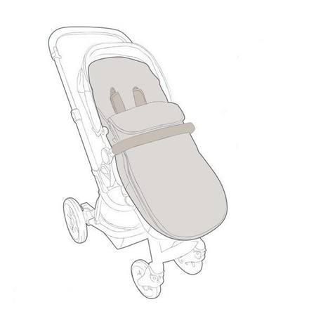 Easywalker Harvey 2 Premium Śpiworek do wózka na zimę Sapphire Blue