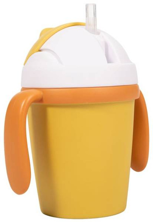 Bo Jungle Kubek do Picia ze Słomką BioPlastik CPLA Ochre 