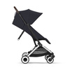 Cybex Orfeo Wózek Spacerowy Rama Srebrna Dark Blue + Folia Przeciwdeszczowa
