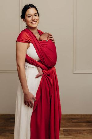 LennyLamb Chusta Do Noszenia Dzieci, Tkana Splotem Jodełkowym, Bawełna - Mała Jodełka Sedona - Rozmiar S