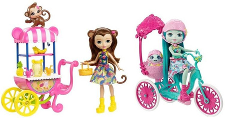 Mattel Enchantimals Barbie Lalka + Pojazd