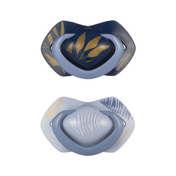 Canpol Babies Silikonowy Smoczek Symetryczny Light Touch Gold 0-6msc 2 szt 22/664_blu