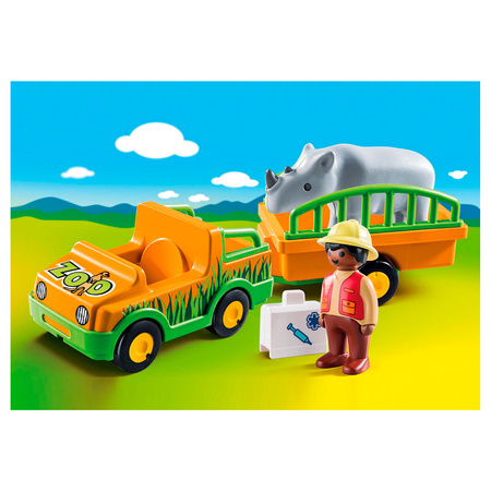 Playmobil Pojazd do transportu nosorożca 70182 