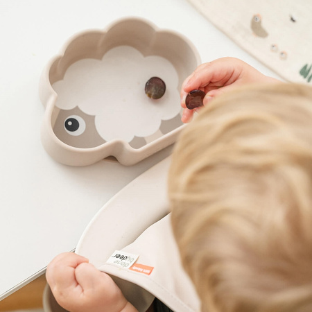 Done by Deer Stick&Stay Miska z Przyssawką Owieczka Sheepy Sand