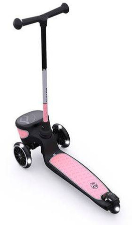 Scootandride Highwaykick 2 Lifestyle Hulajnoga Trójkołowa Balansowa ze Świecącymi Kółkami i Odblaskową Kierownicą 2+ Reflective Rose