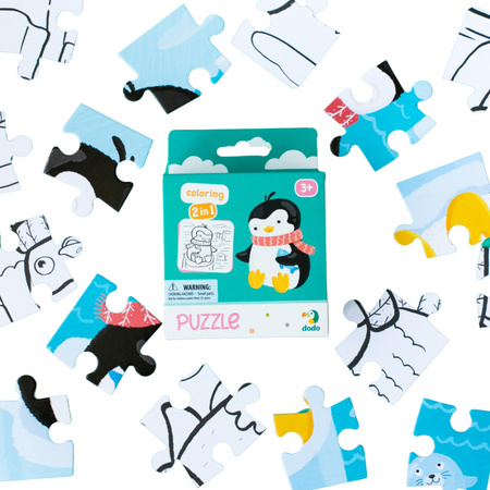 Dodo Puzzle + kolorowanka Pingwinek