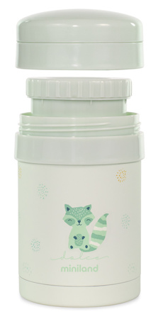 Miniland Termos Na Jedzenie Z 2 Pojemnikami Hermetycznymi 700 ml Dolce - Miętowy