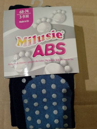 Milusie Rajstopy Dziecięce Do Raczkowania Z Abs Rozmiar 68-74