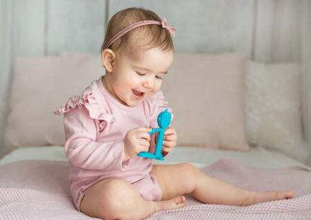 GiliGums Gryzak Silikonowy Małpka  Niebieski