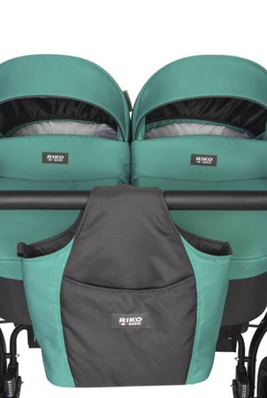 Riko Basic Saxo Wózek Bliźniaczy Głęboko-Spacerowy 01 Lagoon