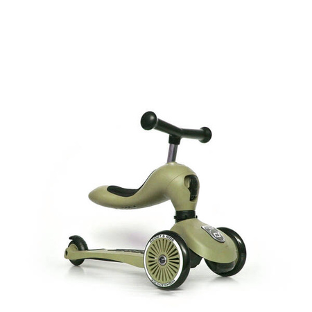 Scootandride Highwaykick 1 Jeździk i Hulajnoga 2w1 1-5 lat Olive