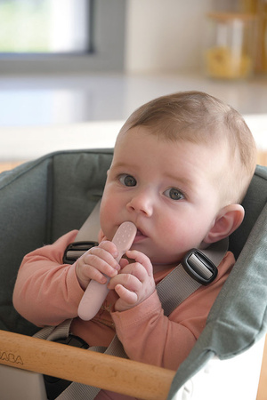 Beaba Zestaw 2 silikonowych pierwszych łyżeczek-gryzaków Cotton candy/sorbet