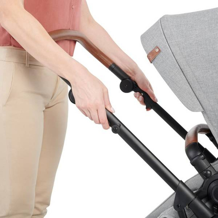 Kinderkraft B-Tour Wózek Głęboko-Spacerowy + Fotelik 0-13 kg Zestaw 3w1 Czarny