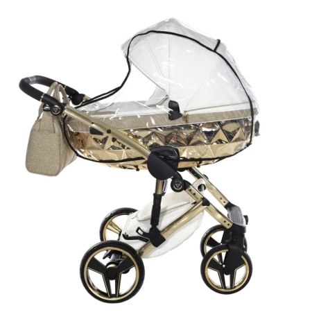 Tako Handcraft Glitter Wózek Głęboko-Spacerowy 02 White/Gold