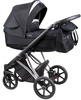Coletto Craft Wózek Głęboko-Spacerowy 2w1 C-03 Czarno-Srebrna Rama 