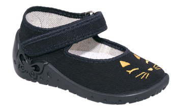 Zetpol Kapcie Dziewczęce Marlena Czarne Rozmiar 19