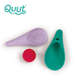 QUUT Zestaw 2 łopatek wielofunkcyjnych z piłeczką Cuppi Lagoon + lavender