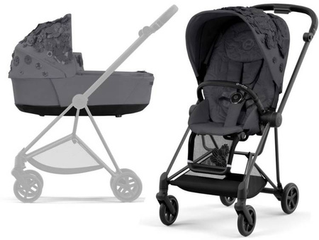 Cybex Mios 3.0 Wózek Głęboko-Spacerowy Dream Grey Simply Flowers + Śpiworek + Mufki