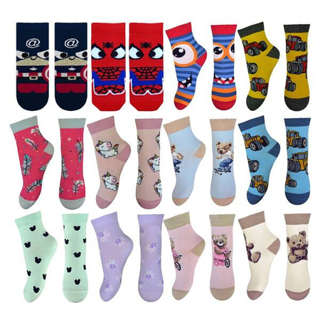 Milusie Skarpety Dziecięce 32 - 34 Mix Wzorów