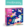 Mudpuppy Puzzle podłogowe z unikalnymi kształtami Magiczne jednorożce 25 elementów 3+
