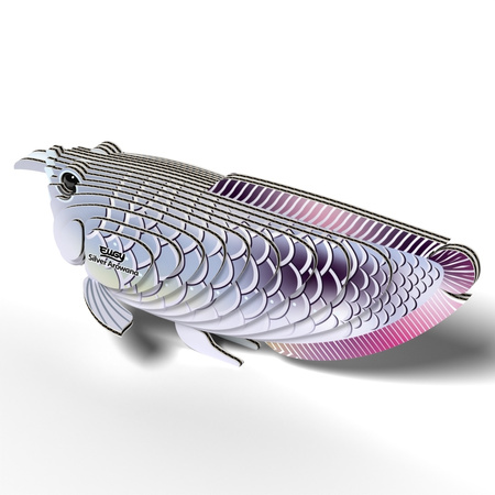 Eugy Eko 3D Układanka Ryba Arowana Srebrna