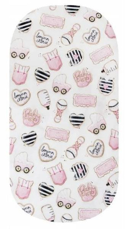 Bambusowe Prześcieradło Do Gondoli / Kosza Mojżesza 35x75 Cm 100% Bambus  Baby Shower