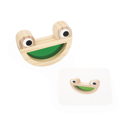 Janod Klocki drewniane przeźroczyste kolorowe sensoryczne 12 m+