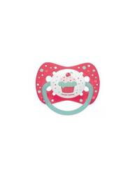 Canpol Babies Smoczek Uspokajający Silikonowy Symetryczny Cupcake 0-6m Różowy