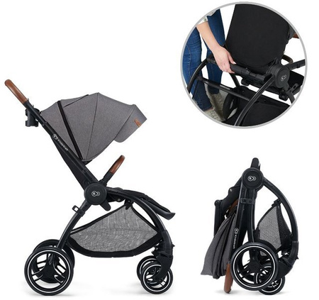 Kinderkraft Evolution Wózek Spacerowy + Cocoon  Platinum Grey