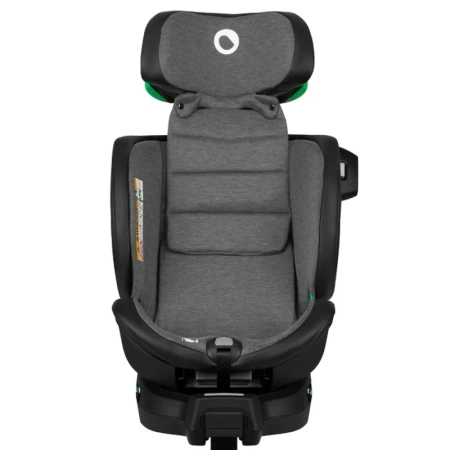Lionelo Harmony i-Size - obrotowy fotelik samochodowy 0-36 kg | Grey Graphite Leather