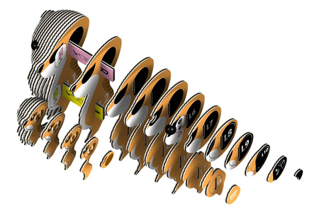 Eugy Eko 3D Układanka Surykatka