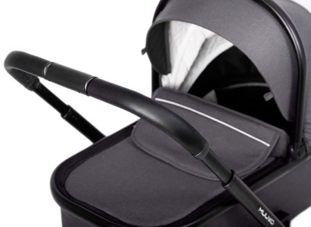 Muuvo Quick 3.0 Wózek Głęboko-Spacerowy z Gondolą XL Zestaw 2w1 Iron Graphite