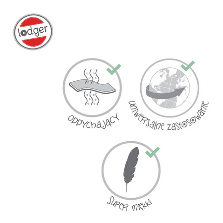 Lodger Śpiworek 4 pory roku z odpinanymi rękawami 4 m - 3 l Hopper Buffalo