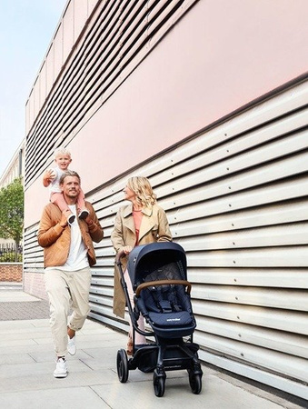 Easywalker Harvey 2  Premium Wózek Spacerowy  Sapphire Blue  (zawiera stelaż, siedzisko z budką, pałąk, folię przeciwdesz. i adapter wysokości) Sapphire Blue