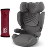 Cybex Solution T I-Fix  Fotelik Samochodowy 15-50kg Plus Mirage Grey + Babysafe Nakładka Na Pas